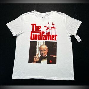 The Godfather Men’s Graphic T-Shirt Size XL White NWT Marlon Brando Movie Scene